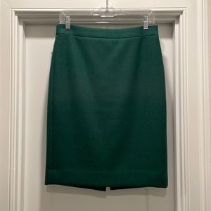 JCrew Green Pencil Skirt